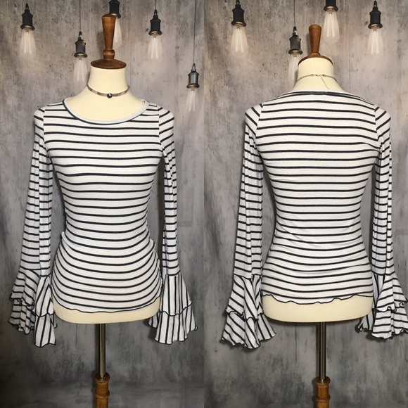 Free People Tops - Free People Bell Sleeve Shirt